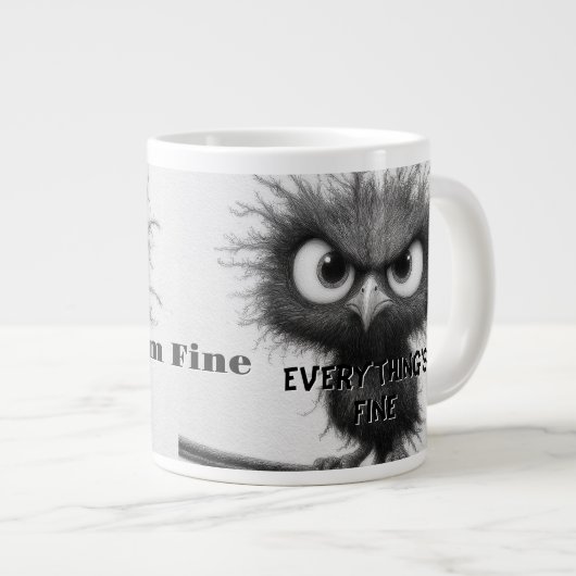 バおもしろいードよ素晴らしよ全素晴らして素晴らし ジャンボコーヒーマグカップ (正面右)