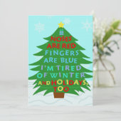 バおもしろいーフンバグアフタークリスマスホリデーパーティー 招待状 (スタンド正面)