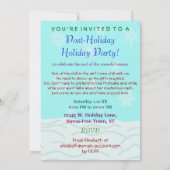 バおもしろいーフンバグアフタークリスマスホリデーパーティー 招待状 (裏面)