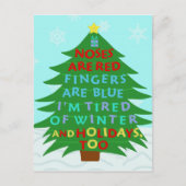 バおもしろいー・フンバグのクリスマス詩 シーズンポストカード (正面)