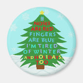 バおもしろいー・フンバグのクリスマス詩 マグネット (正面)