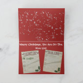 "バおもしろいーHumbug"クリスマスカードBasset Hound付き シーズンカード (内部)