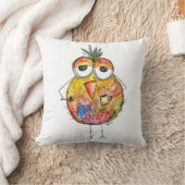 バお洒落カラフルードコーヒー クッション (ブランケット)