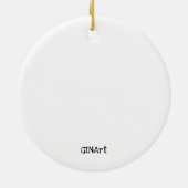 バお洒落カラフルードコーヒー セラミックオーナメント (裏面)