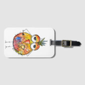 バお洒落カラフルードコーヒー ラゲッジタグ (正面横)