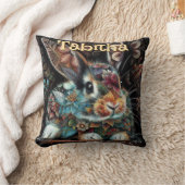 バお洒落ニーフローラパーソナライズされた クッション (ブランケット)