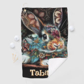 バお洒落ニーフローラパーソナライズされた ゴルフタオル (インサイチュ)