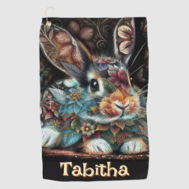 バお洒落ニーフローラパーソナライズされた ゴルフタオル