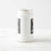 バお洒落ニーフローラパーソナライズされた ビールジョッキ (中央)