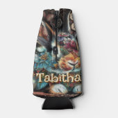 バお洒落ニーフローラパーソナライズされた ボトルクーラー (裏面)