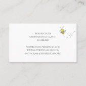 バお洒落ブ忙しビー保育園 名刺 (裏面)