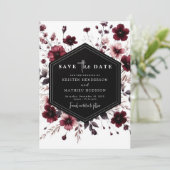 バお洒落モダンル結婚グンディ セーブザデート (スタンド正面)