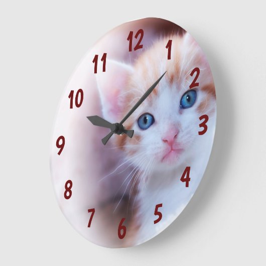 バお洒落ルはっきりしたグンディ番号ファミリー写真 ラージ壁時計 (傾斜)