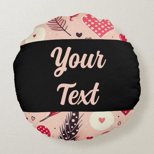 バお洒落レンタインズラブガーデン ラウンドクッション (裏面)