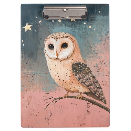 バお洒落ンフクロウ クリップボード (正面)