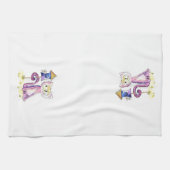 . .バお洒落ードハウス付きかわいくすねこ キッチンタオル (横)