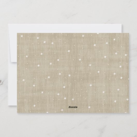 バお洒落ーラ素朴ップ・メリークリスマス写真 シーズンカード (裏面)