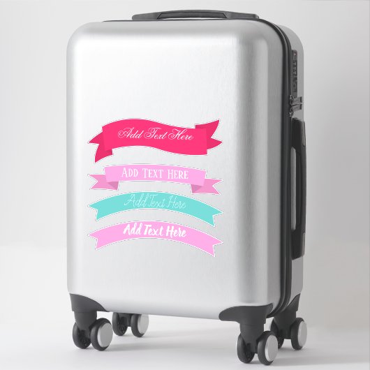 バかわいらしナパーソナライズされた シール (スーツケース)