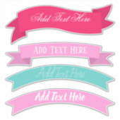 バかわいらしナパーソナライズされた シール (正面)