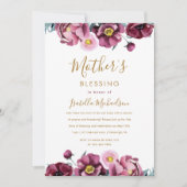 バかわいらしルグンディクリスチャン賛美母パーティー 招待状 (正面)