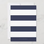 バはっきりしたイストライプのン生誕会招待状 招待状 (裏面)