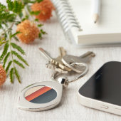 バはっきりしたランス：モーション内の最小色バンド キーホルダー (側面)