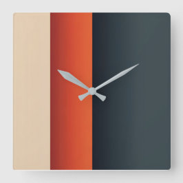 バはっきりしたランス：モーション内の最小色バンド スクエア壁時計