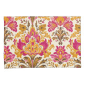 バはっきりしたロ地中海のーク花柄 枕カバー (正面右)