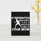 バもしドミントンは簡単お母さんって呼ばれて黙ってた カード (黄色い花)