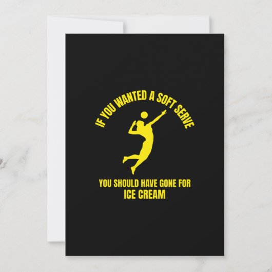 バもしレーボールのSPにソフトサーおもしろいブが欲しい サンキューカード (正面)