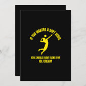 バもしレーボールのSPにソフトサーおもしろいブが欲しい サンキューカード (正面/裏面)