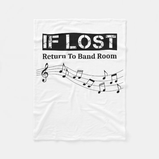 バもしンド失ったルームに戻おもしろいる フリースブランケット (正面)