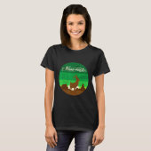 バァマスター ヤギのヨガ ナマステ Tシャツ (正面フル)