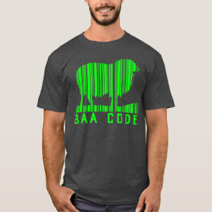 バアコードバーコードシープラム農業ファーム農家 Tシャツ