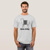 バアコードバーコード Tシャツ (正面フル)