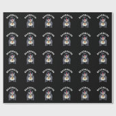 バアドボおもしろいオンバブーンプンダークBG ラッピングペーパー (フラット)