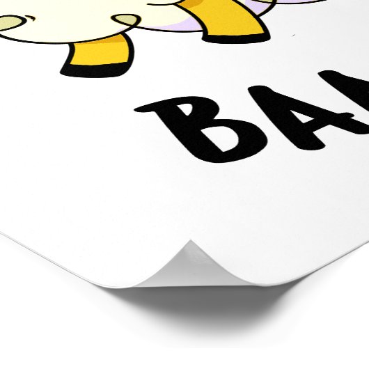 バアナバナナパおもしろいナプン ポスター (角)