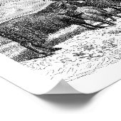 バアバアブラックシープ子供部屋韻 ポスター (角)