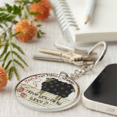 バアバアブラックヒツジ キーホルダー (正面右)