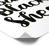 バアバブラックシープグリッター ポスター (角)