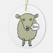 バアヒツジ セラミックオーナメント (左)