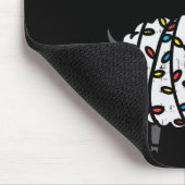 バアフマヒツジクリスマスライトおもしろいアンチクリスマス マウスパッド (コーナー)