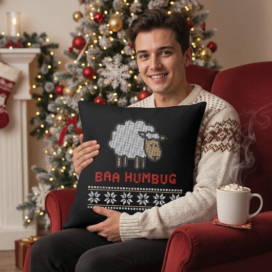 バアフンバグクリスマスヒツジ装飾用クッション クッション