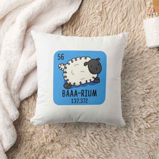 バアリウムおもしろい羊の化学パン クッション (ブランケット)