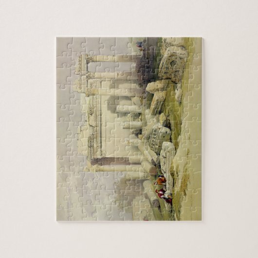 バアルの寺院の東の柱廊玄関の台なし ジグソーパズル (縦)
