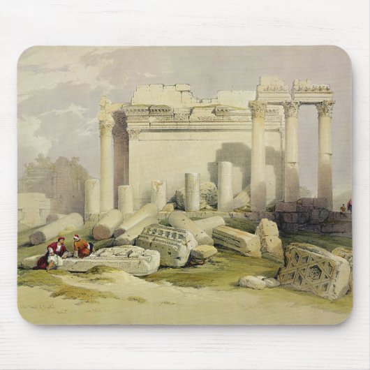 バアルの寺院の東の柱廊玄関の台なし マウスパッド (正面)
