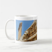 バアルベクの彫刻ライオンの頭 コーヒーマグカップ (左)