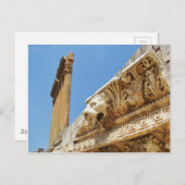 バアルベクの彫刻ライオンの頭 ポストカード (正面/裏面)
