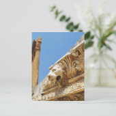 バアルベクの彫刻ライオンの頭 ポストカード (スタンド正面)