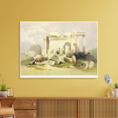 バアル寺院の東ポルティコの遺跡 キャンバスプリント (インサイチュ (リビング))